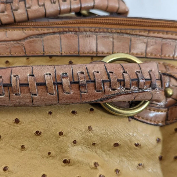 Nine West Leather Beige Satchel w/ Mini Tote - Picture 7 of 13